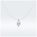 Colier argint Simple Silver Cubic Zircon Tear